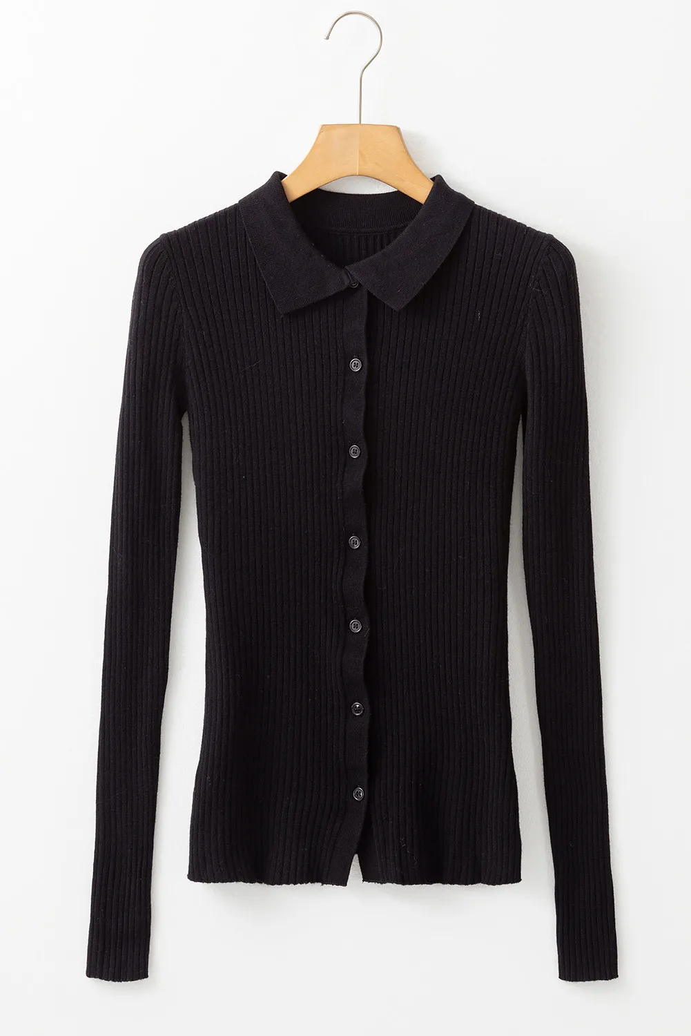 Button Up Collared Neck Cardigan, image 7