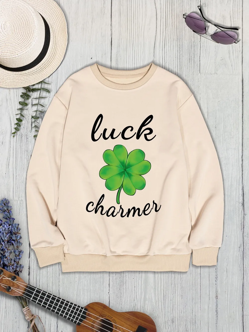 LUCK CHARMER Round Neck Sweatshirt, image 9