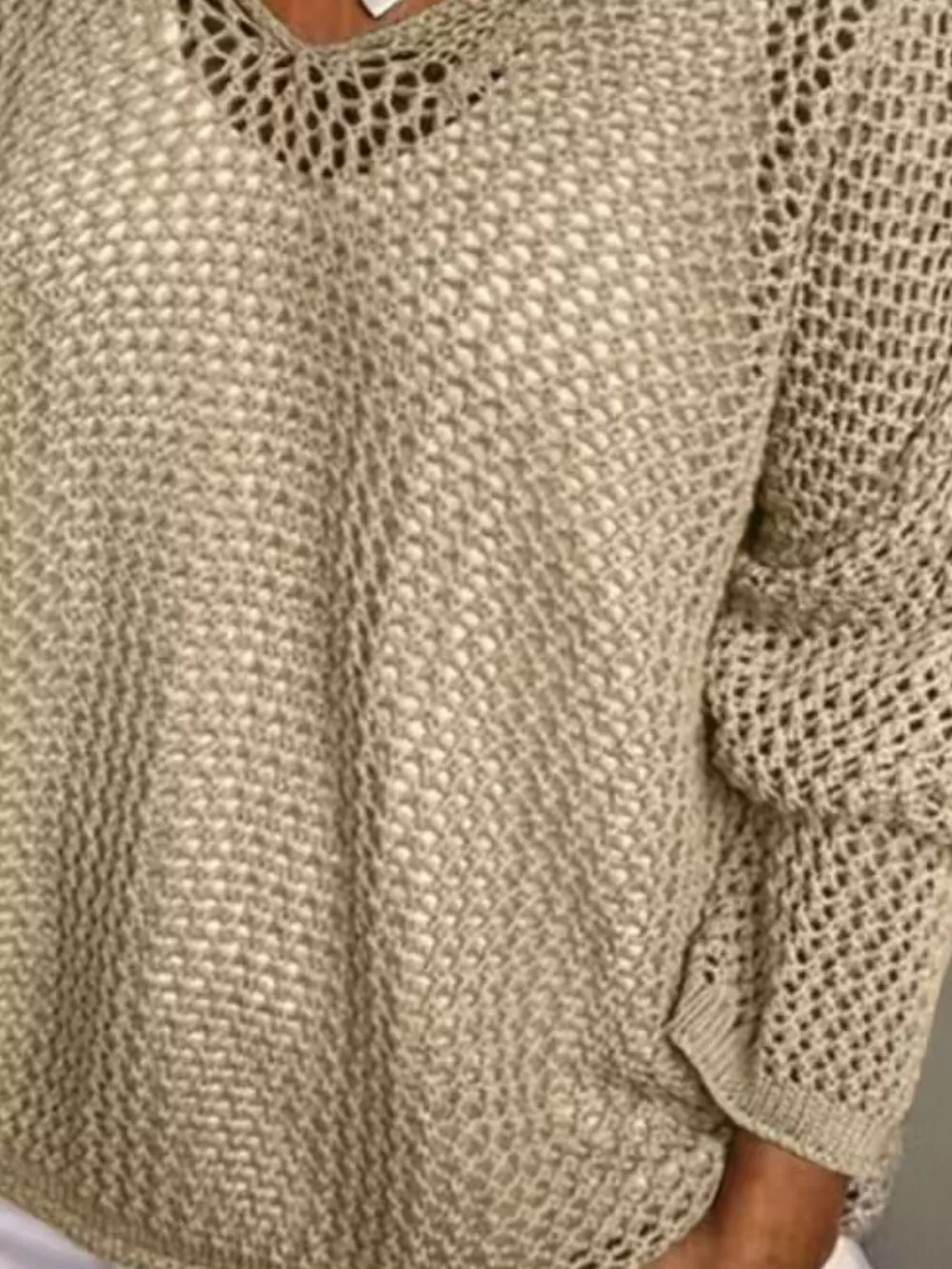Loose Knit Hooded Cover Up, image 3