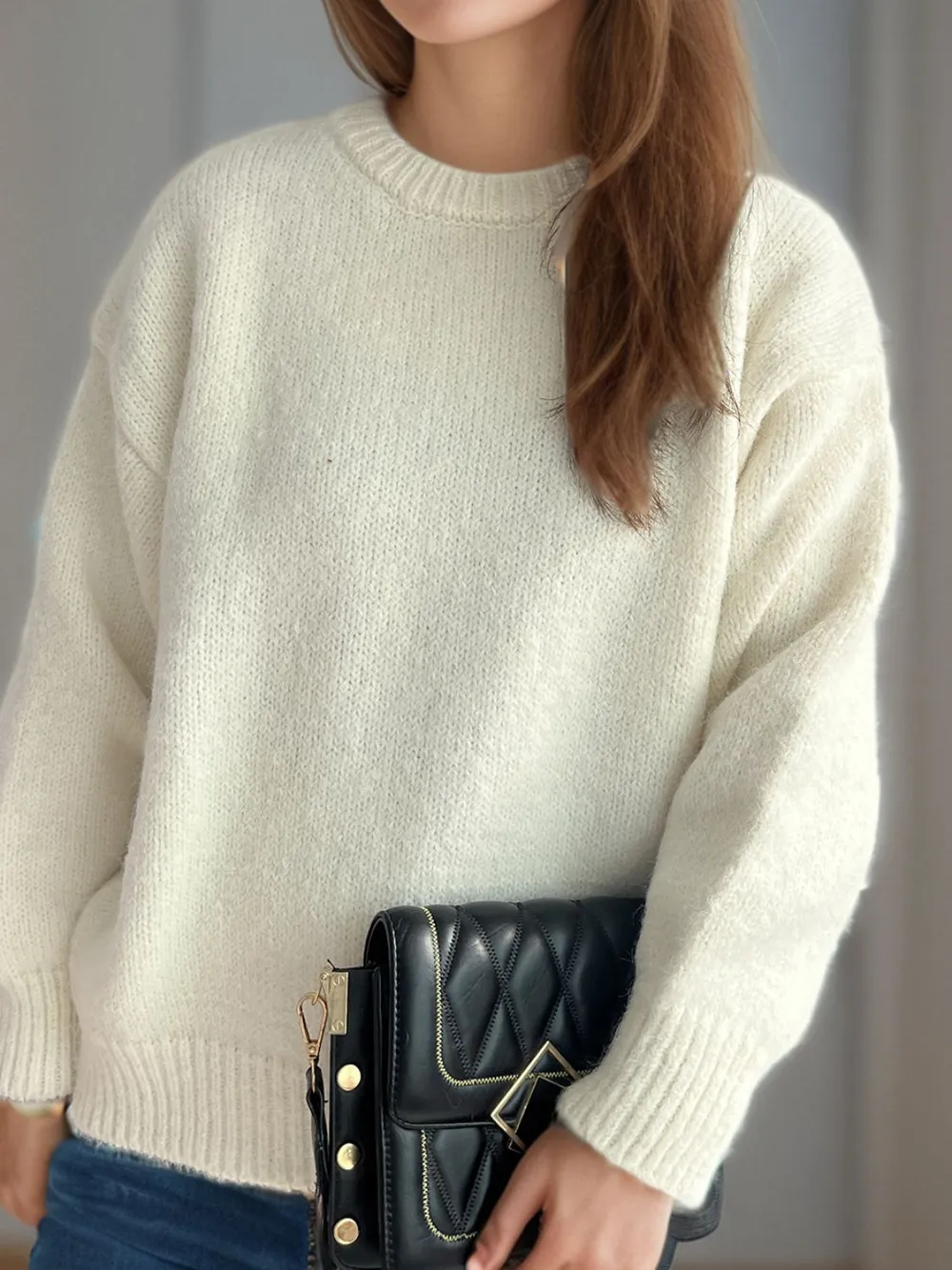 Round Neck Long Sleeve Sweater, image 14