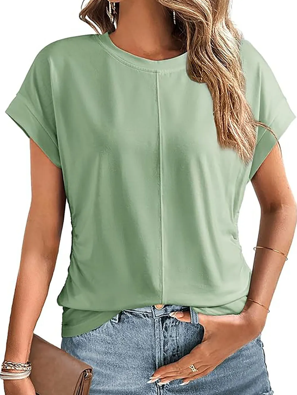 Round Neck Short Sleeve T-Shirt, image 18