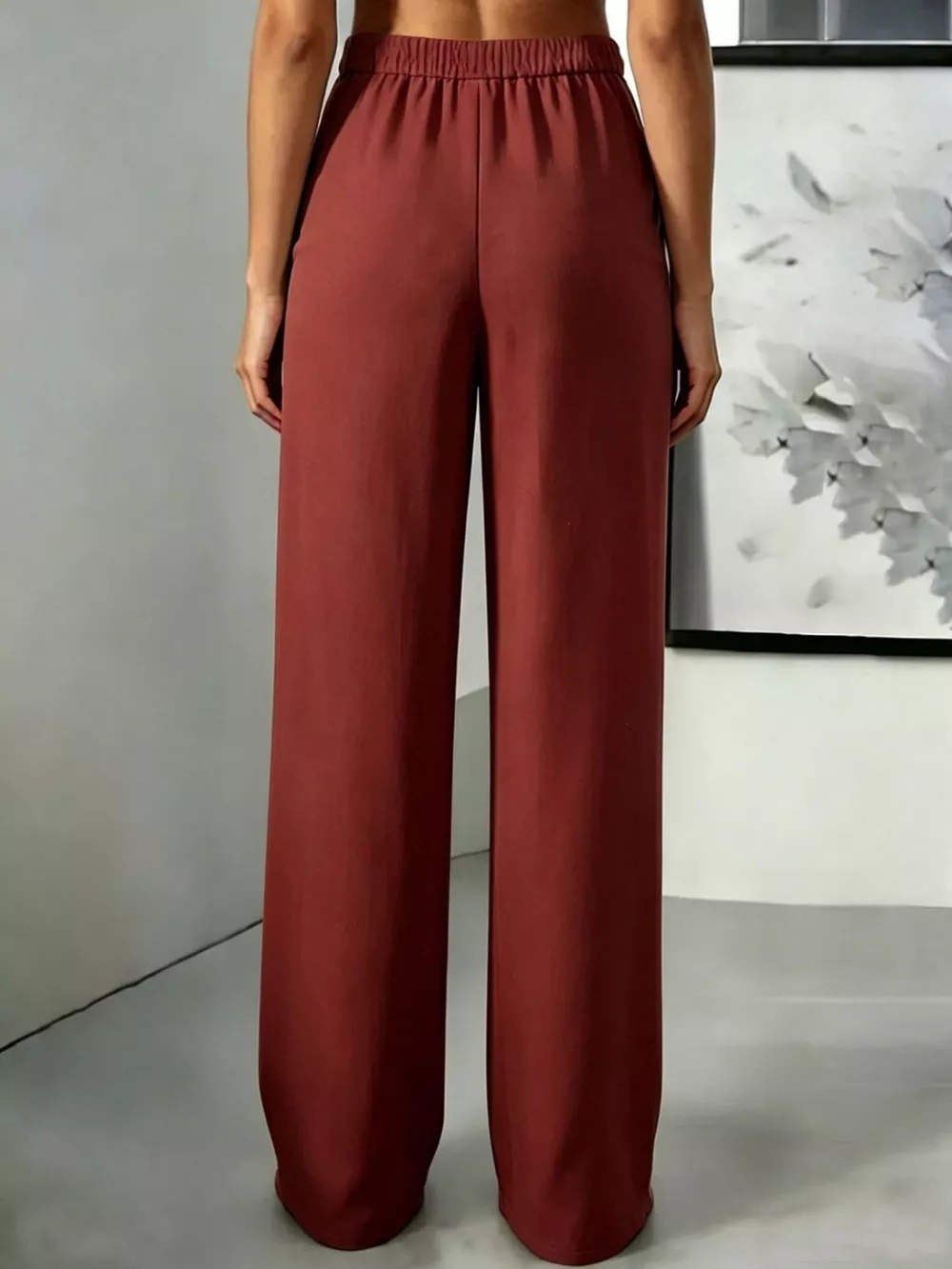 High-Waisted Pleated Wide-Leg Pants, image 32
