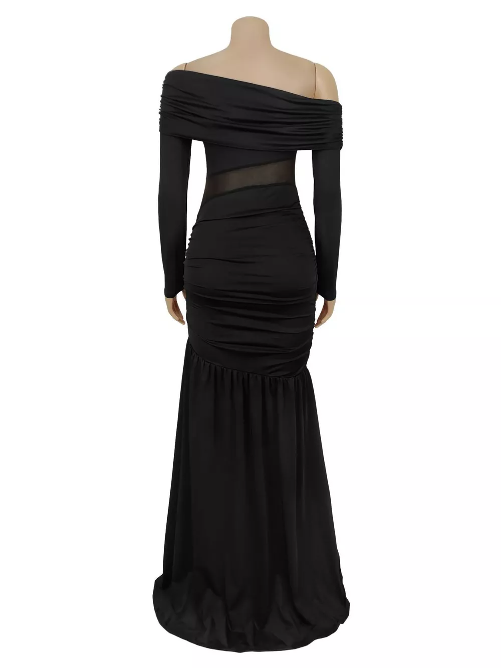Off Shoulder Slit Maxi Dress, image 4