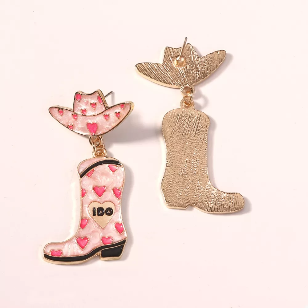 Cowgirl Hat and Boot Dangle Earrings, image 5