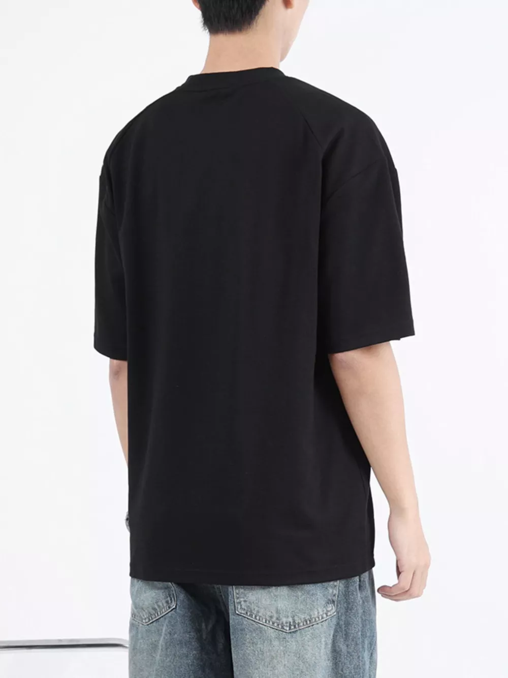 Men's Plus Size Round Neck Relaxed-Fit T-Shirt, image 2