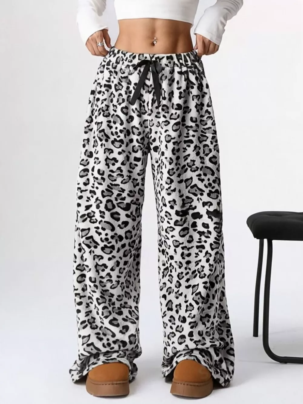 Drawstring Wide Leg Pants, image 19