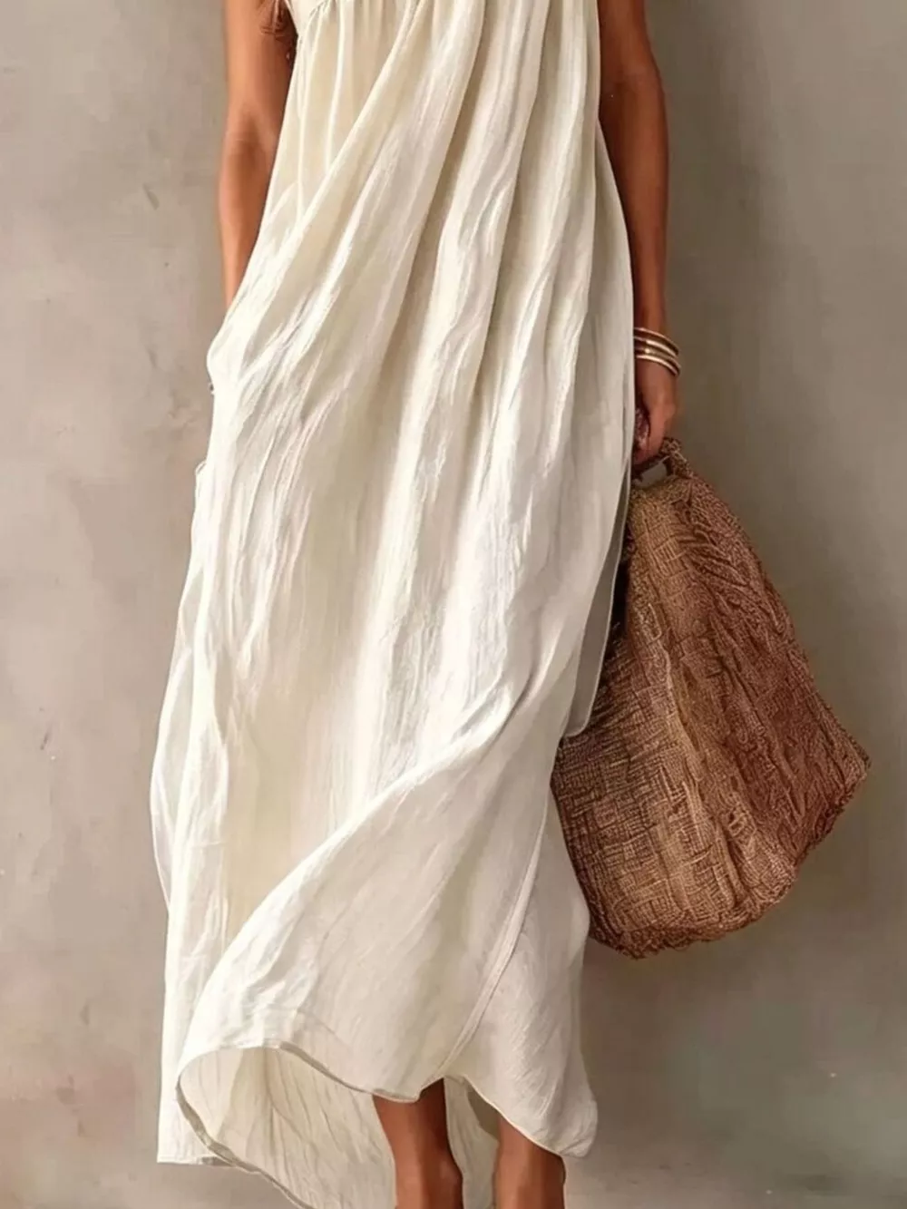 Full Size One-Shoulder Maxi Dress Plus Size, image 3