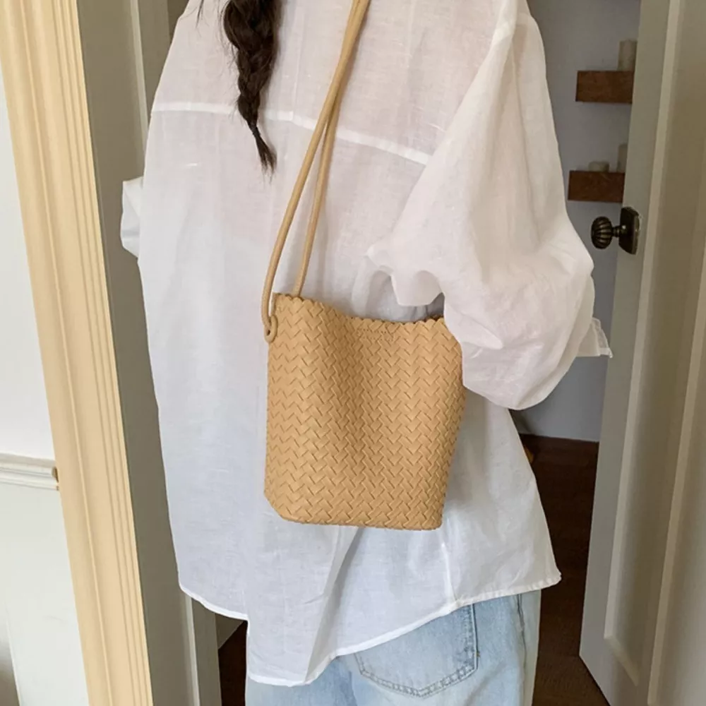 Woven Straw Crossbody Bag, image 4