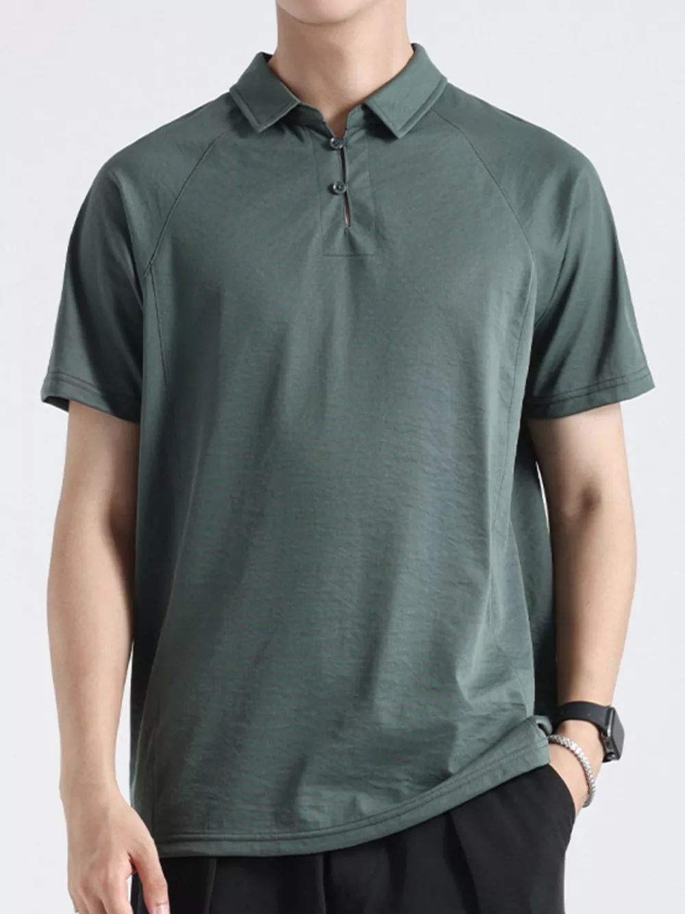 Men's Plus Size Lightweight Short Sleeve Polo, image 4