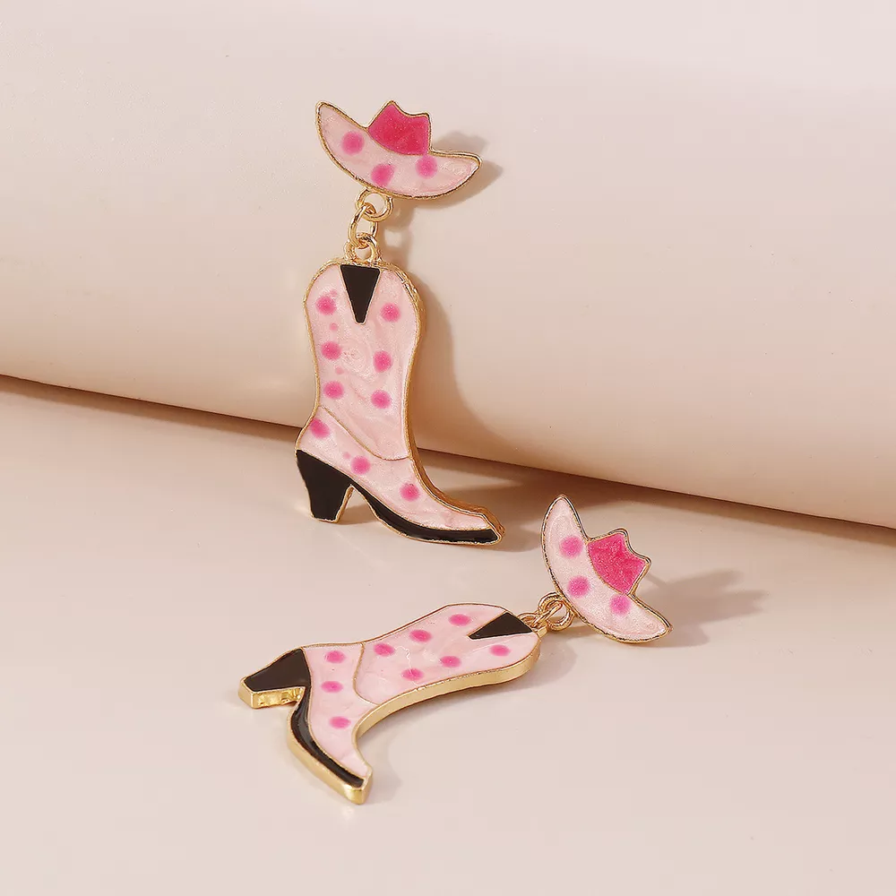 Cowboy Boot Dangle Earrings, image 4