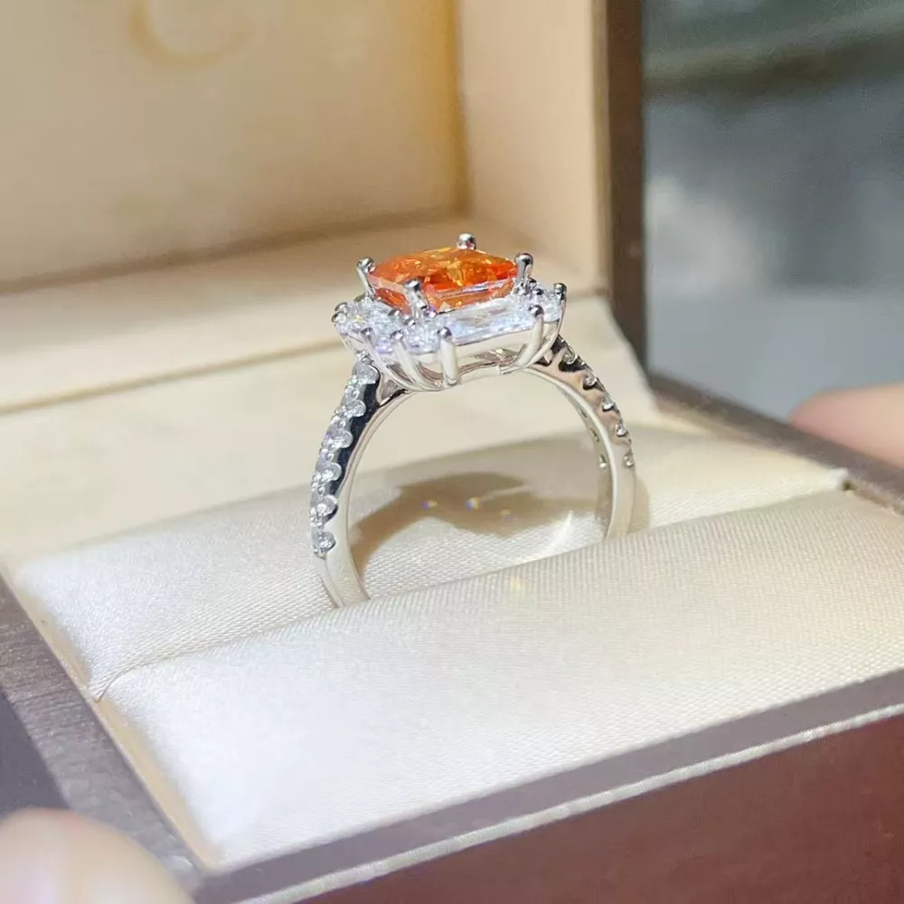 3 Carat Moissanite 925 Sterling Silver Ring, image 5
