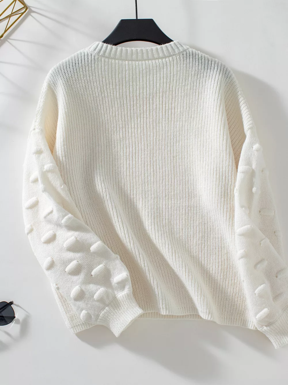 Pocket Detail Round Neck Sweater, image 9