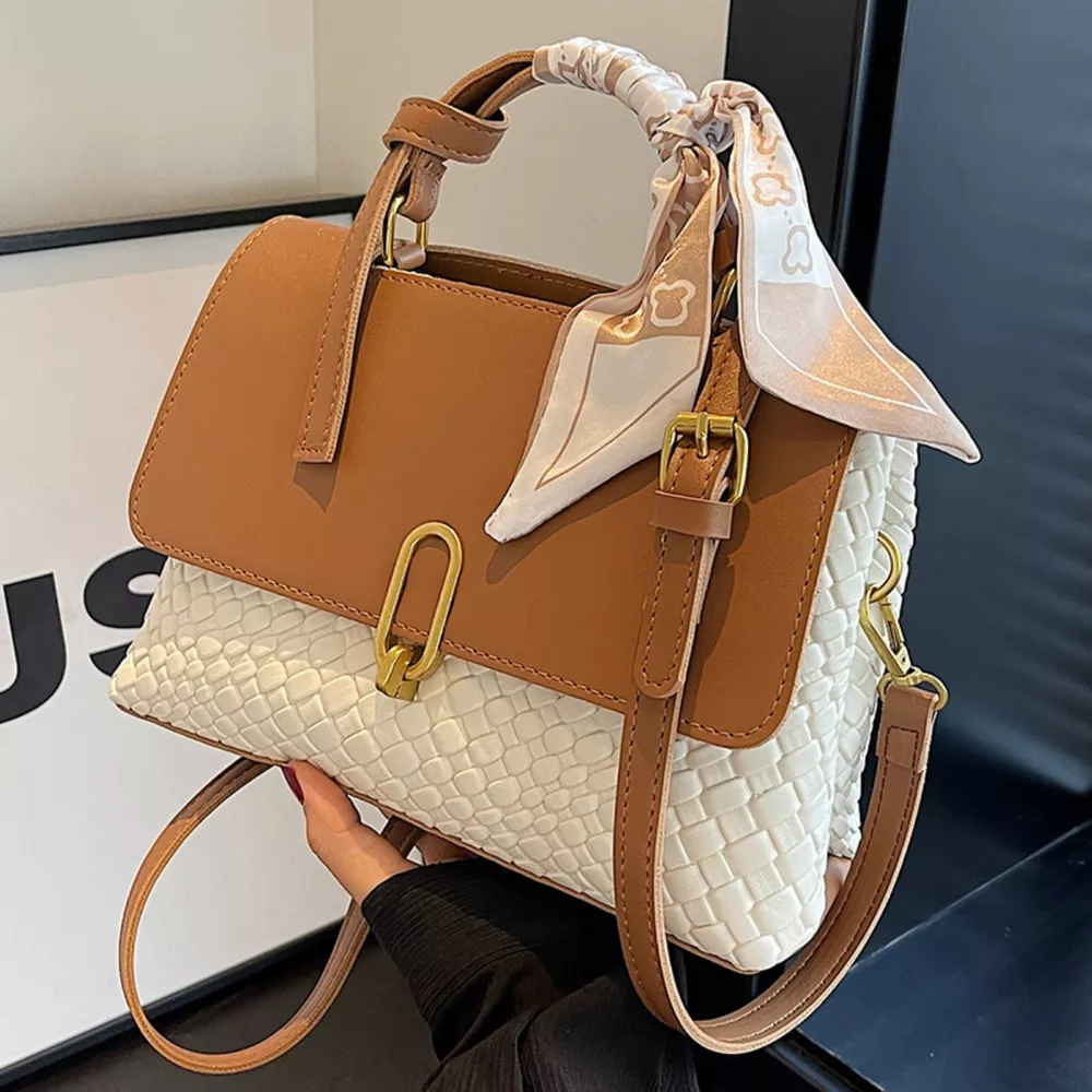 Textured Flap Crossbody Bag, image 6