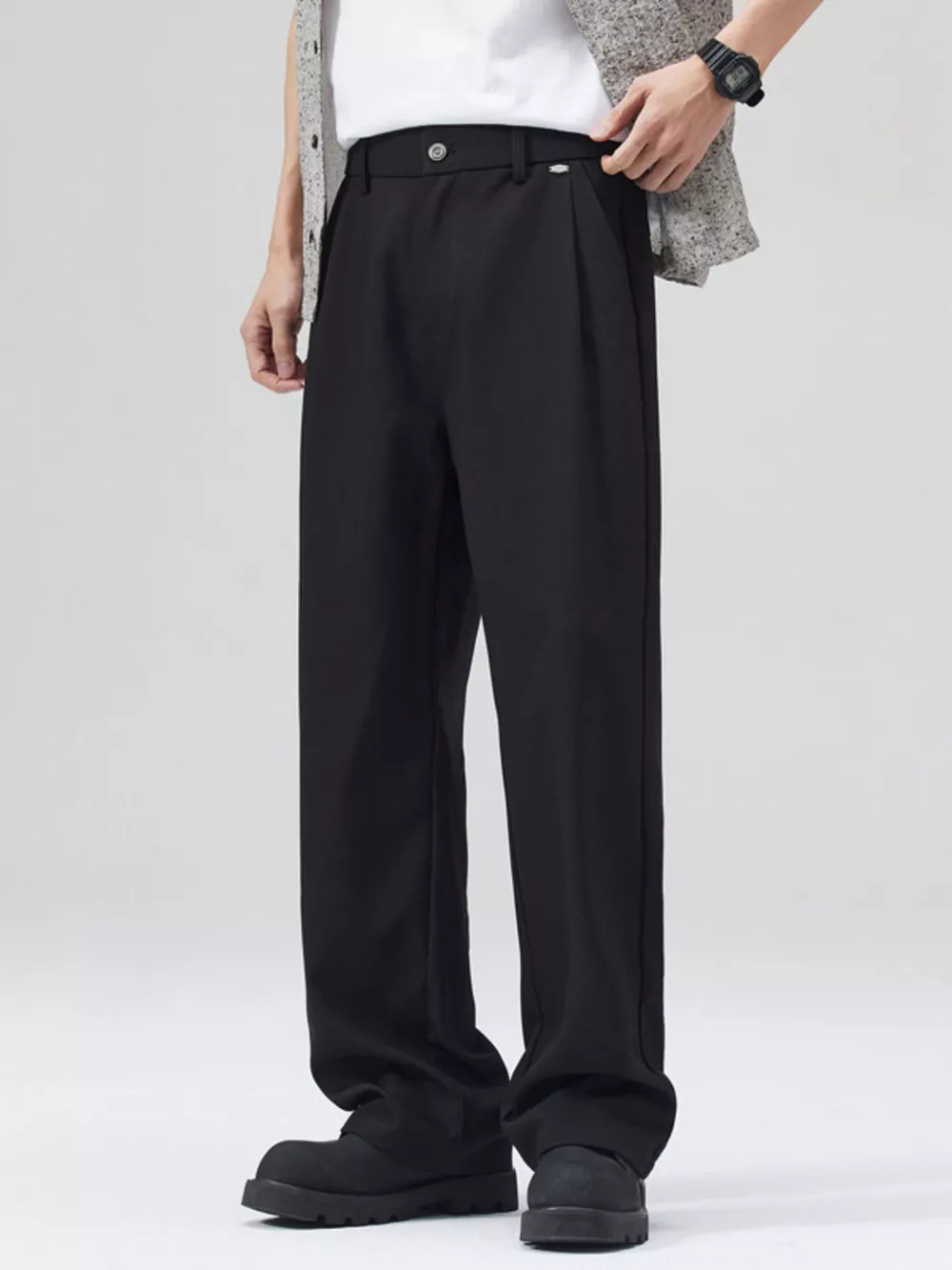 Men's Full Size Wide Leg Pants Plus Size, image 9