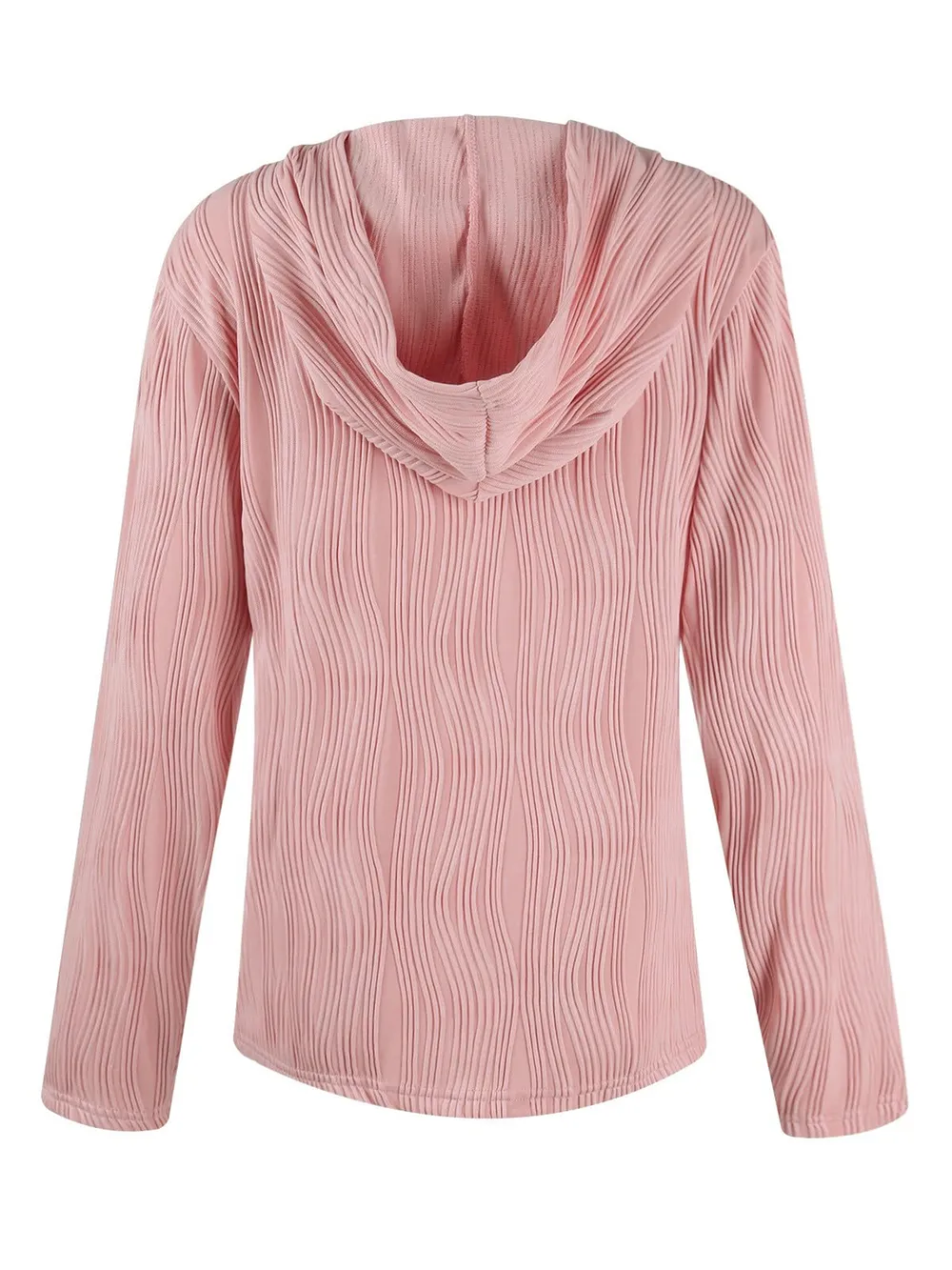 Textured Long Sleeve Hoodie, image 9