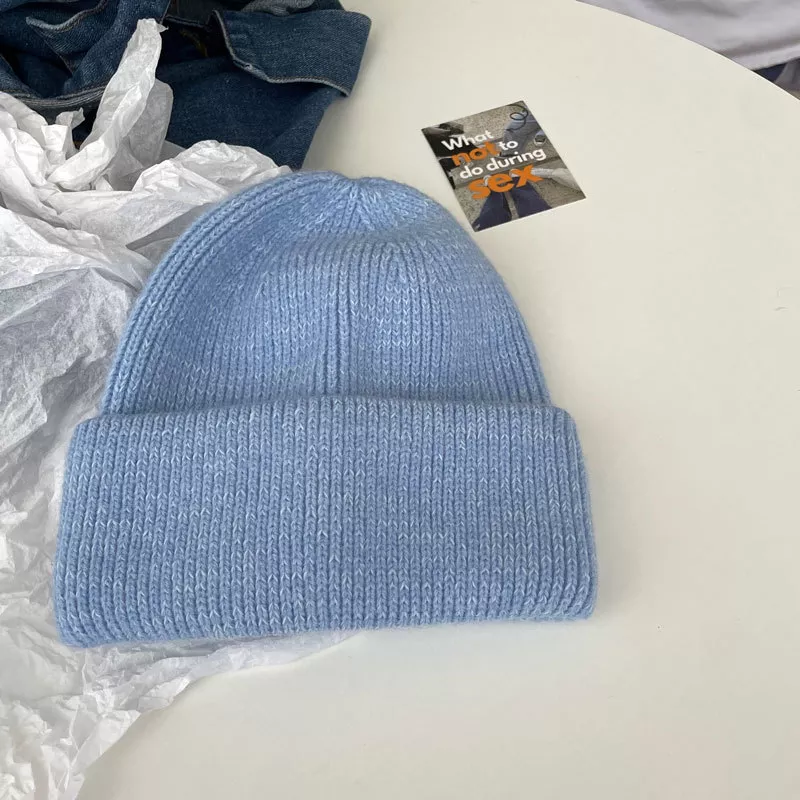 Warm Knitted Cuffed Beanie Hat, image 5