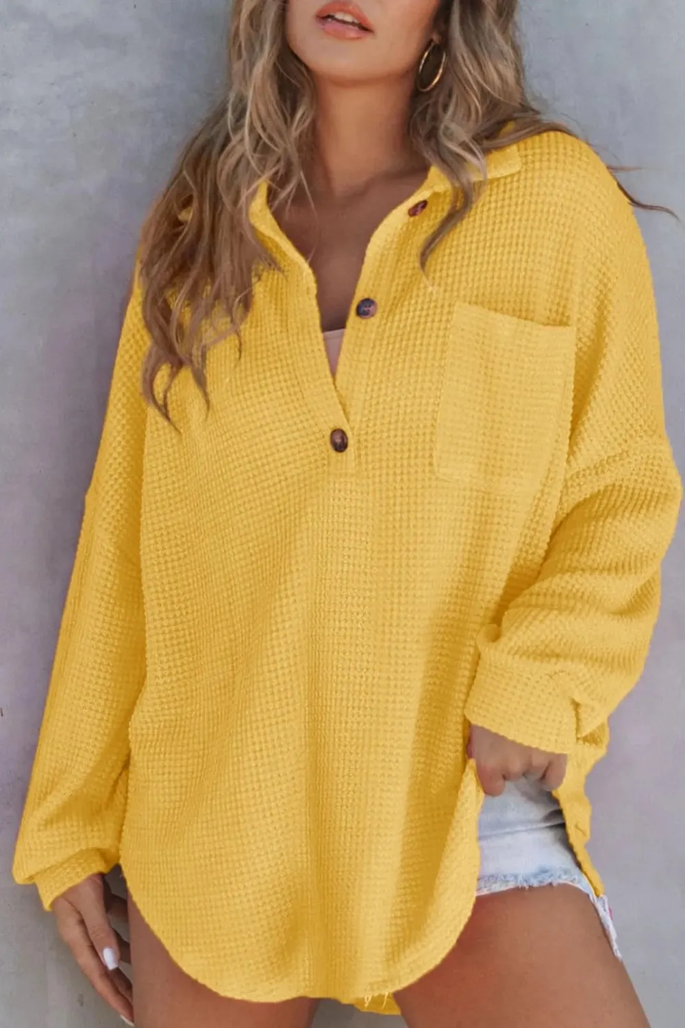 Half Button Long Sleeve Sweatshirt, image 15