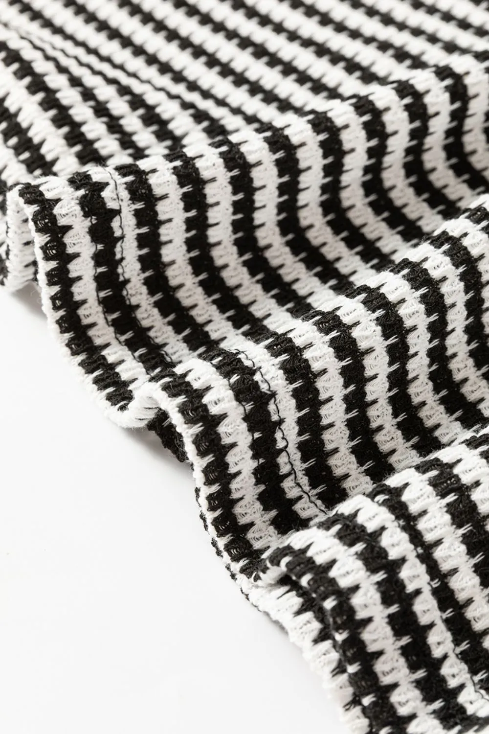 Striped Round Neck Long Sleeve Top, image 11