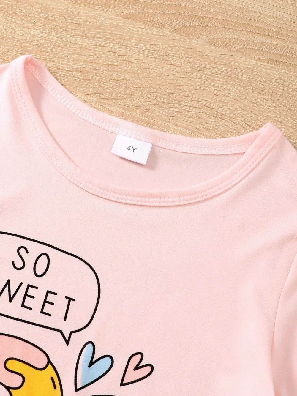 Children's Donut Round Neck Top and Pants Set, image 4