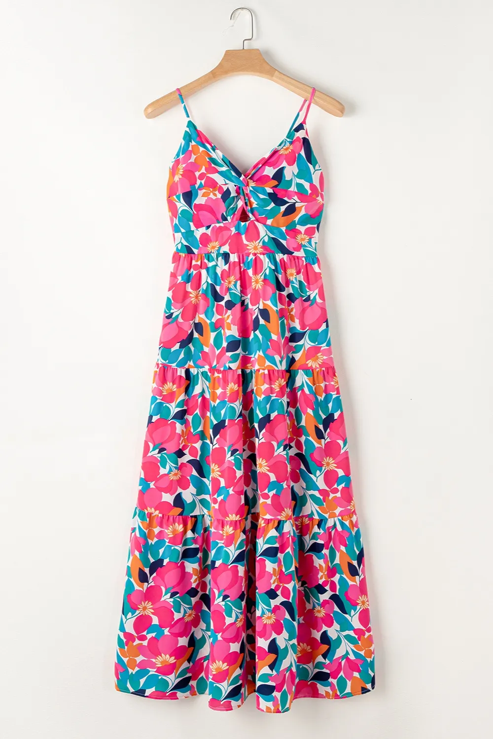 Printed V-Neck Maxi Cami Dress, image 9