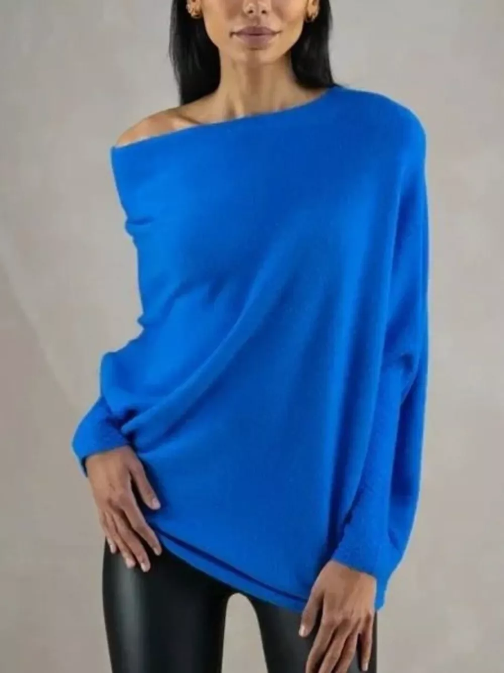 Boat Neck Long Sleeve Sweater, image 19