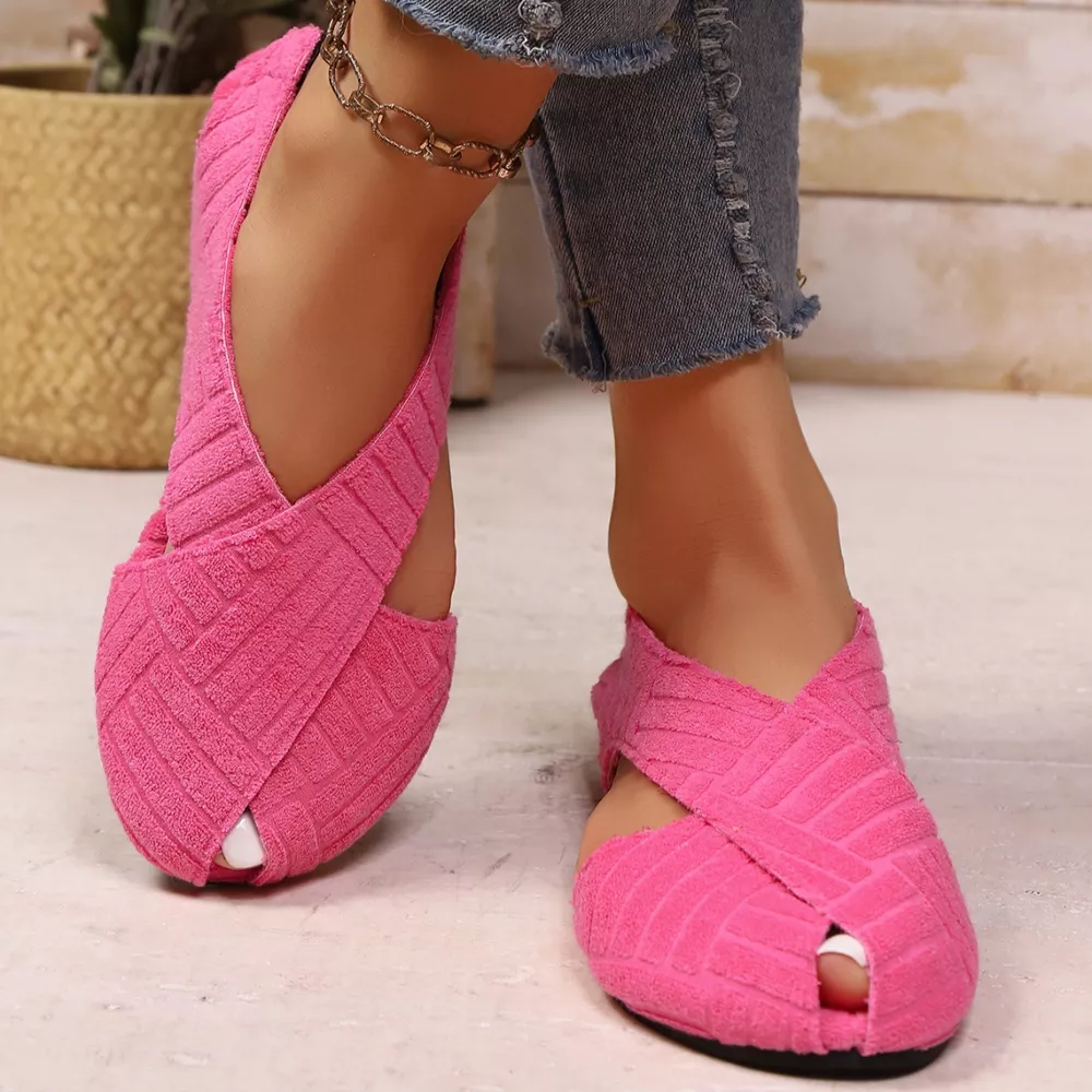 Crisscross Comfortable Fit Sandals, image 5