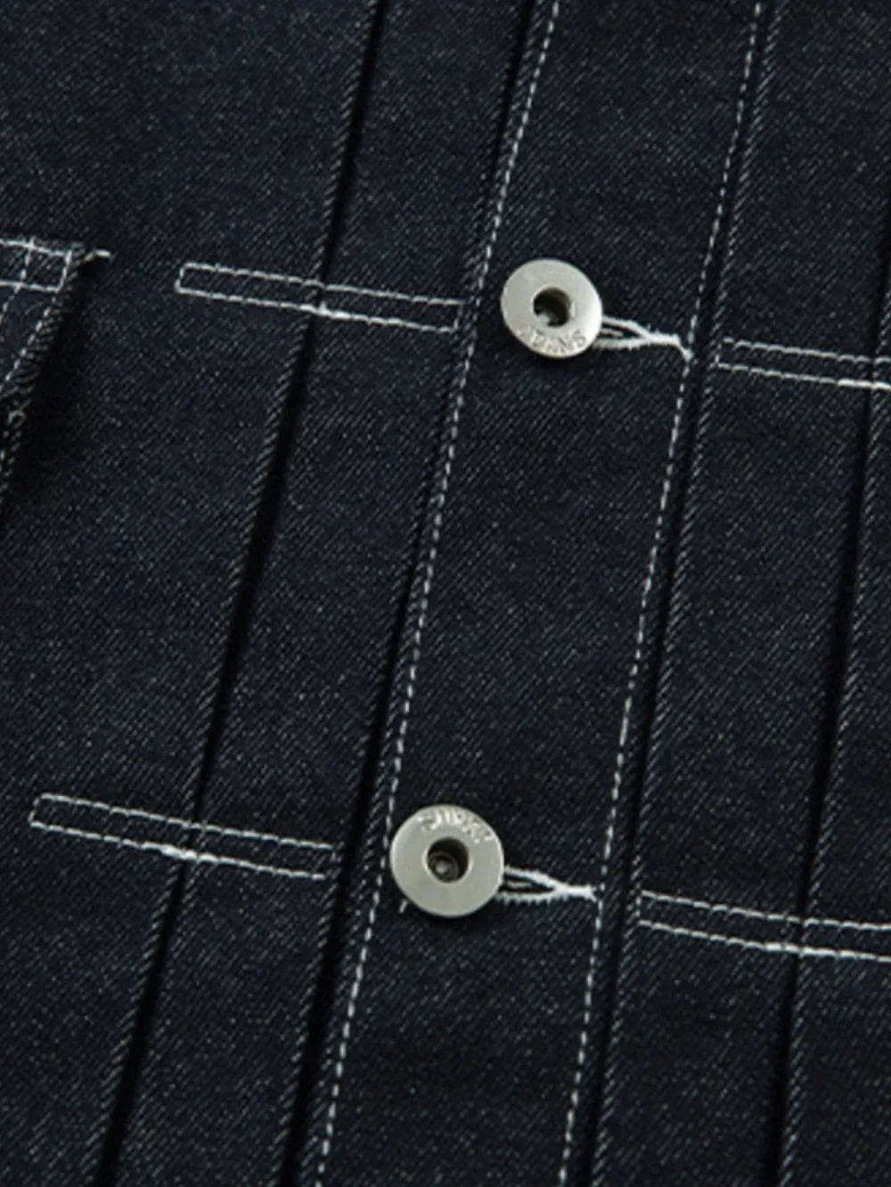 Men's Contrast Stitching Button Up Denim Jacket, image 5
