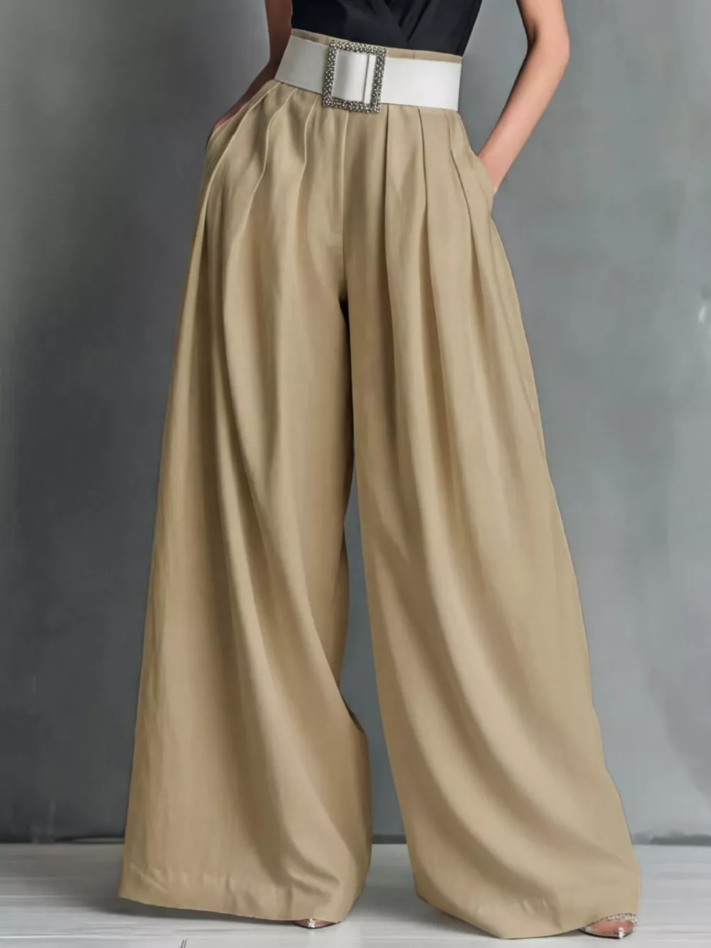 High-Waisted Wide-Leg Pants, image 8