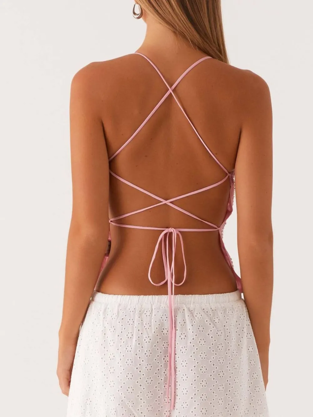 Crisscross Back V-Neck Cami, image 28