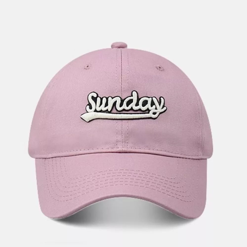 Casual "Sunday" Embroidered Baseball Cap, image 7