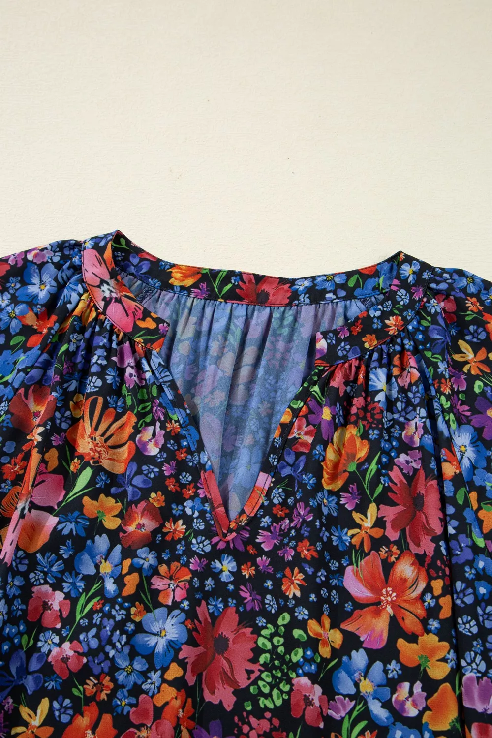 Floral Print Flounce Sleeve Dress, image 8