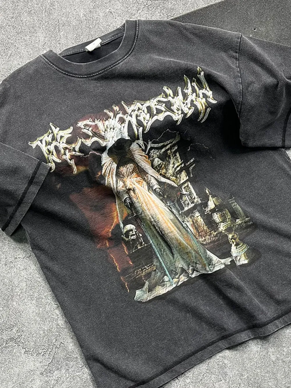 Men's Graphic Round Neck Half Sleeve T-Shirt