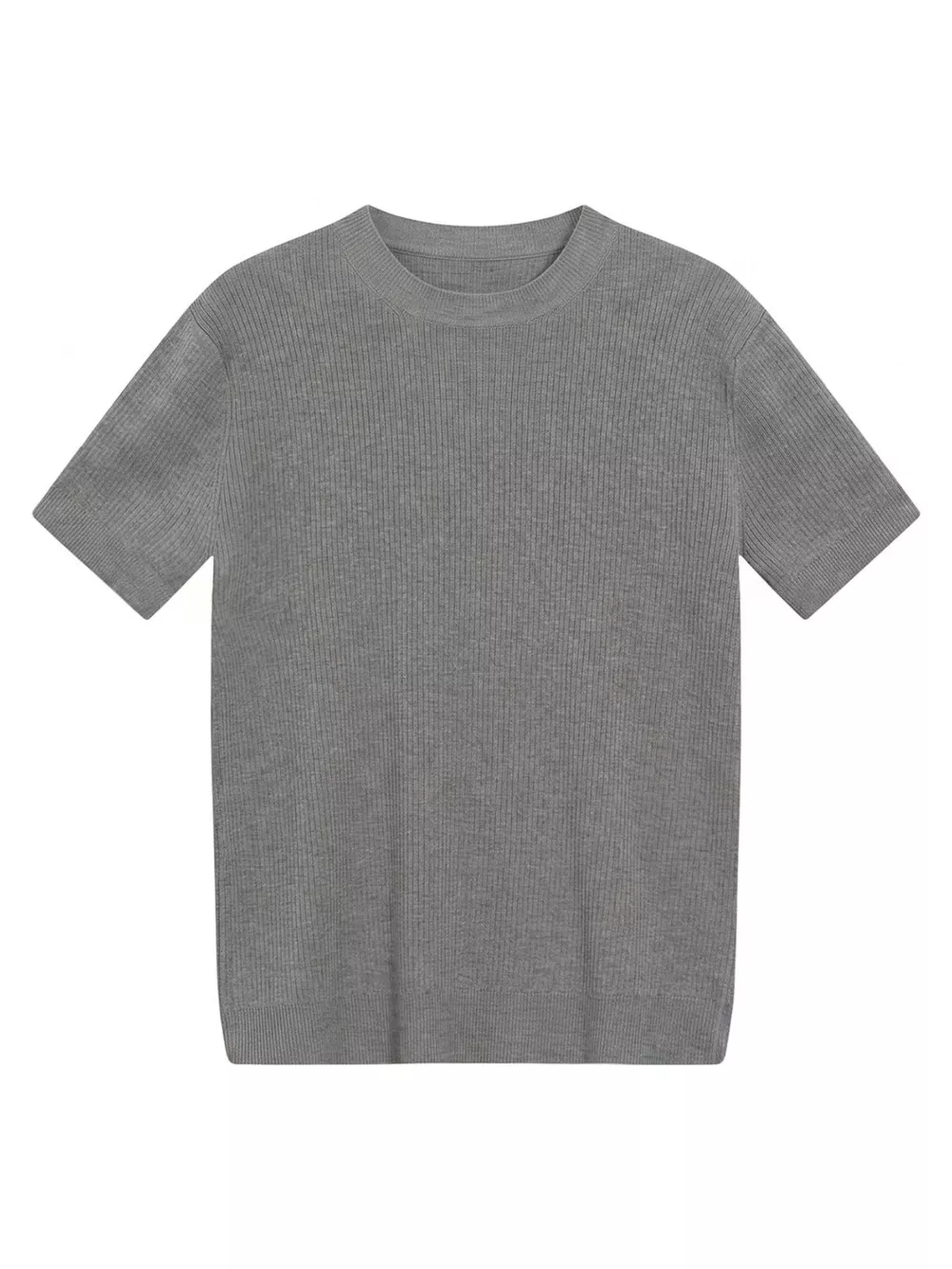 Men's Ribbed Knit Short Sleeve T-Shirt, image 15