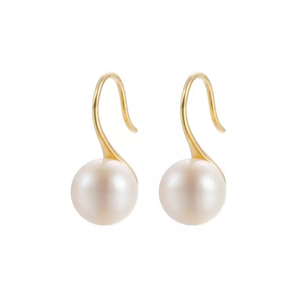 925 Sterling Silver Pearl Drop Earrings, image 4