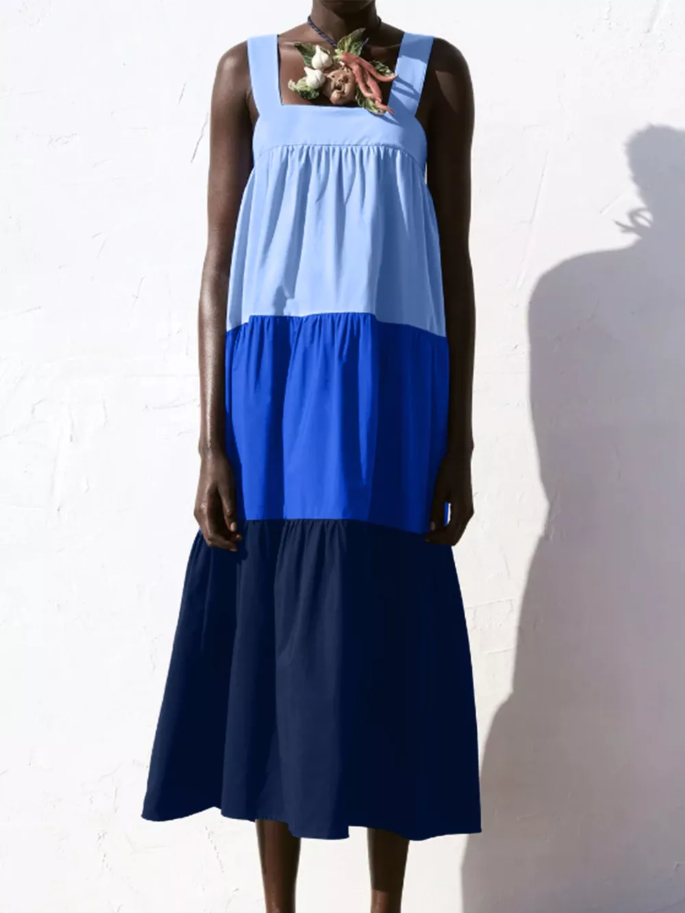 Color Block Wide Strap Dress, image 8