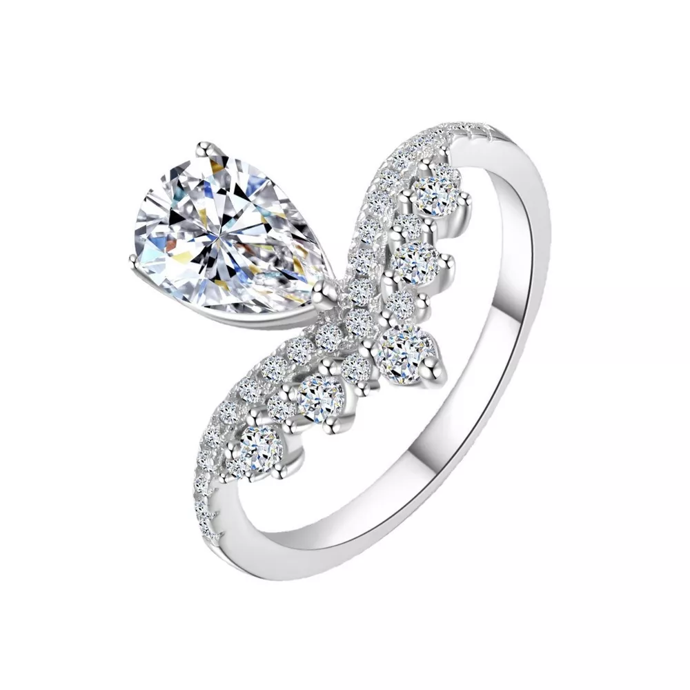 1.5 Carat Moissanite 925 Sterling Silver Ring, image 6