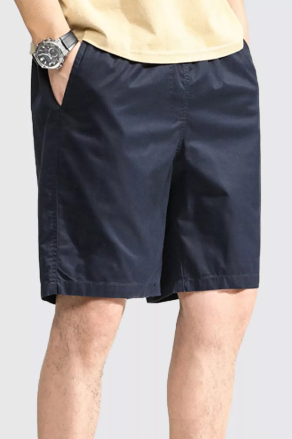 Men's Plus Size Casual Shorts with Pockets