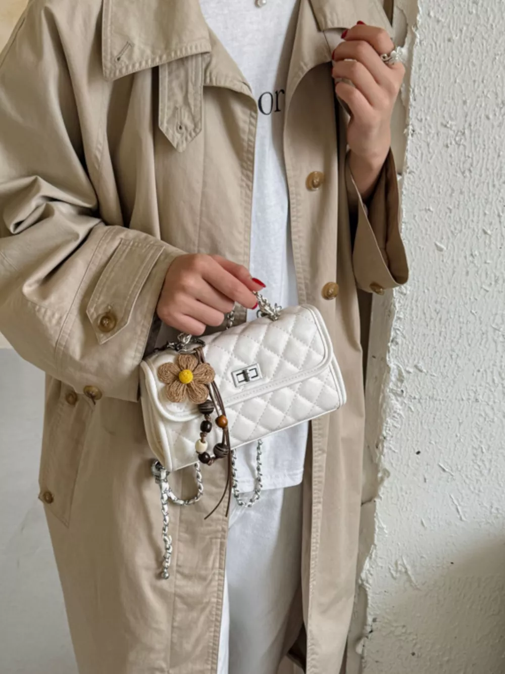 Quilted Flap Crossbody Bag, image 9
