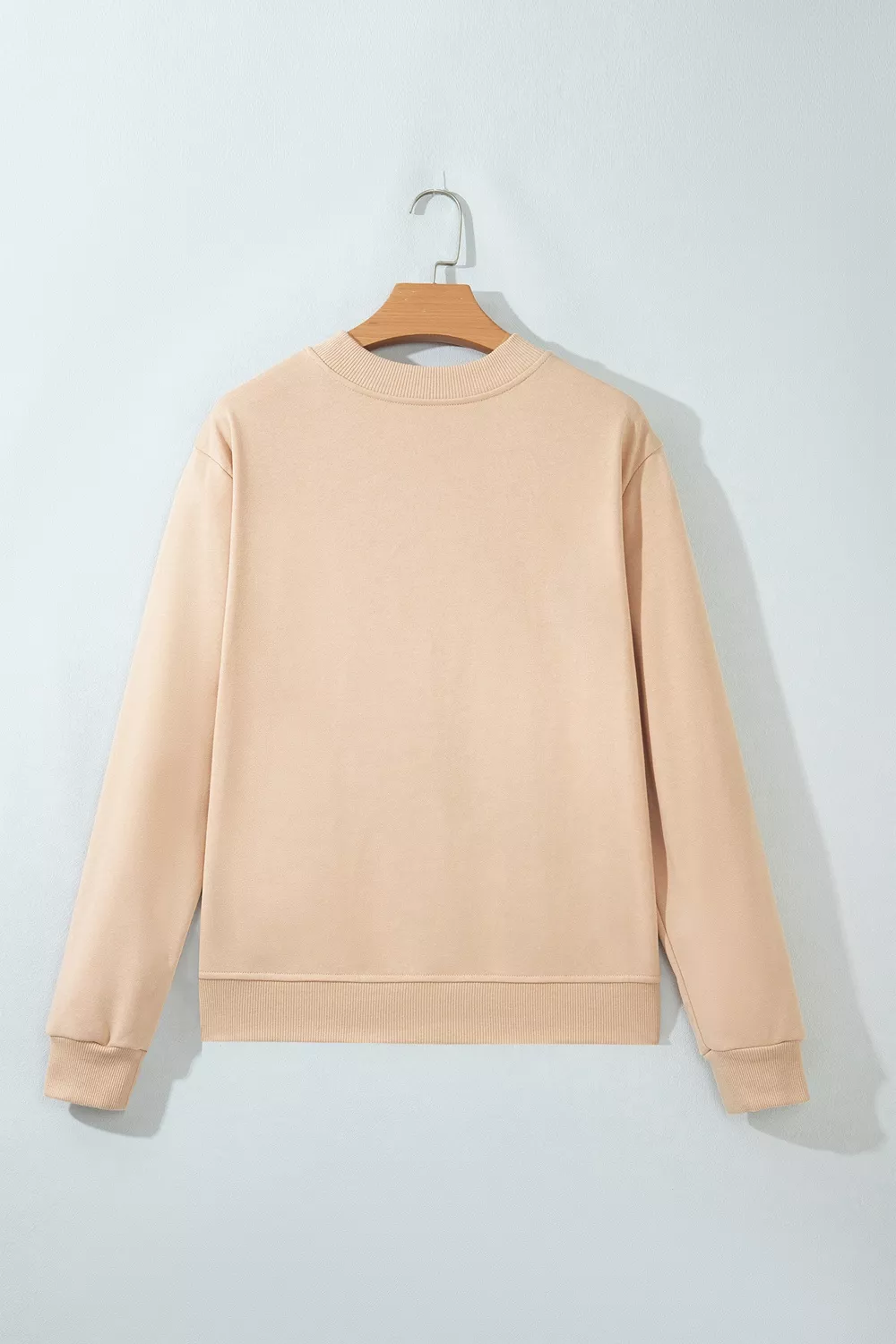 Western Embroidery Round Neck Pullover Long Sleeve Sweatshirt, image 5