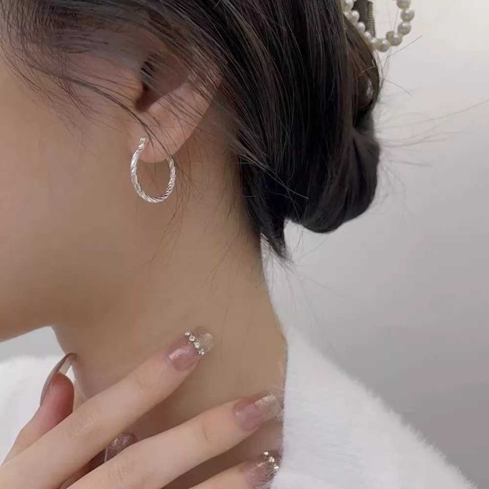 925 Sterling Silver Hoop Earrings