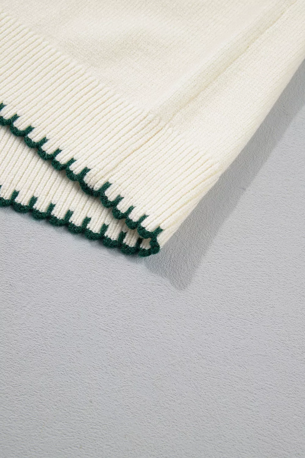 Stitched Detail Christmas Tree Holiday Casual Sweater, image 10