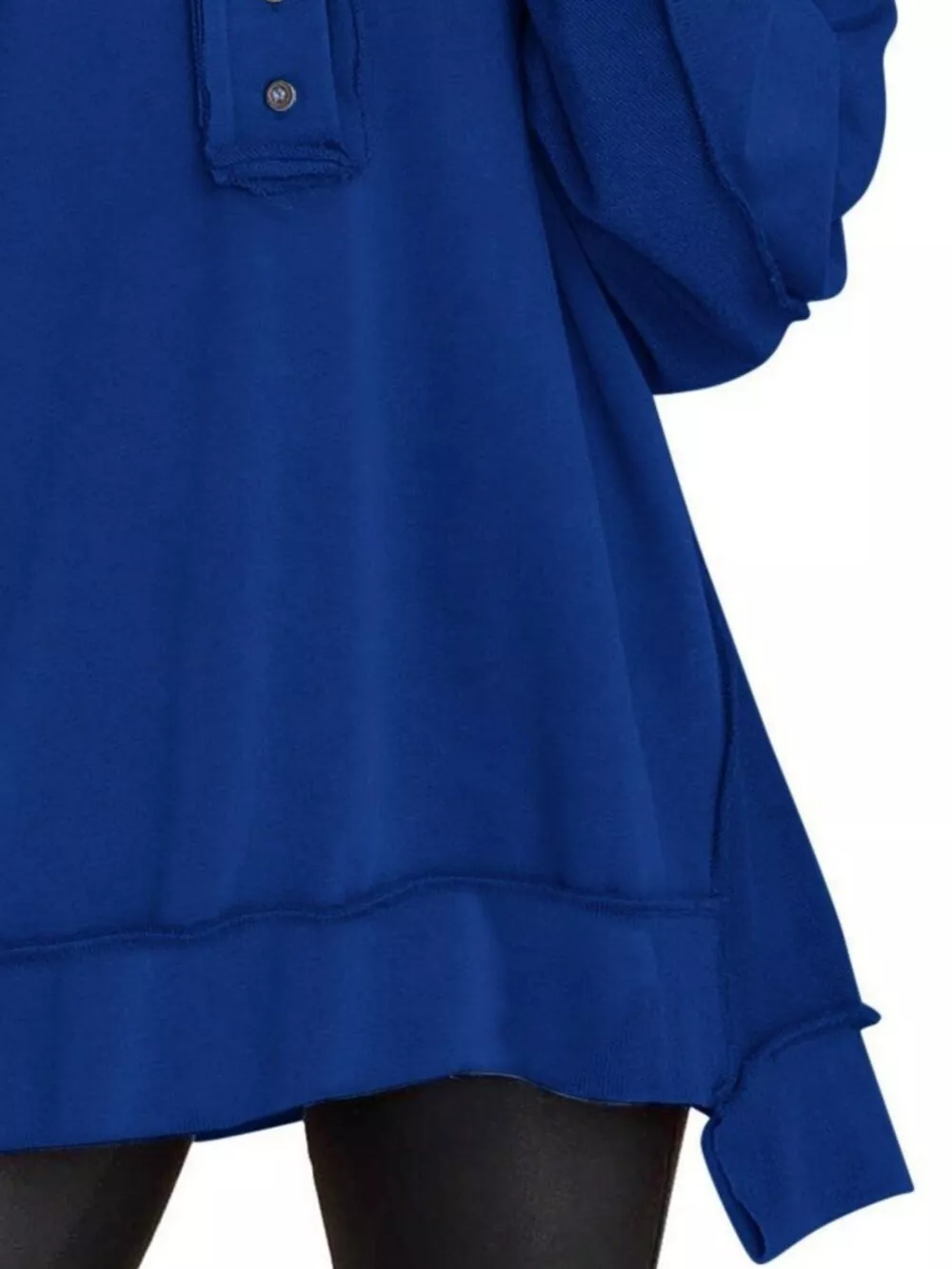 Half Snap Long Sleeve Sweatshirt, image 27