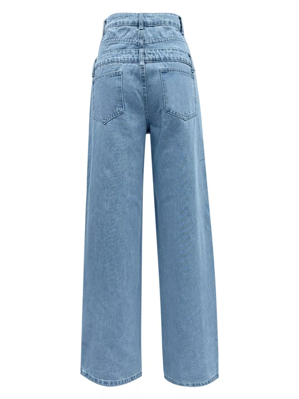 Faux Layered High Waist Jeans, image 4