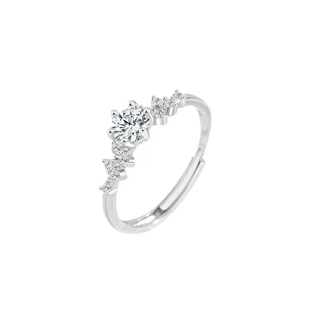 1 Carat Moissanite 925 Sterling Silver Ring, image 5