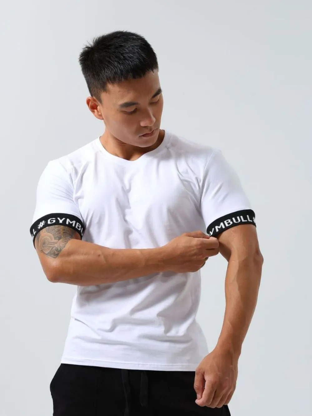 Men's Round Neck Contrast Short Sleeve T-Shirt, image 4