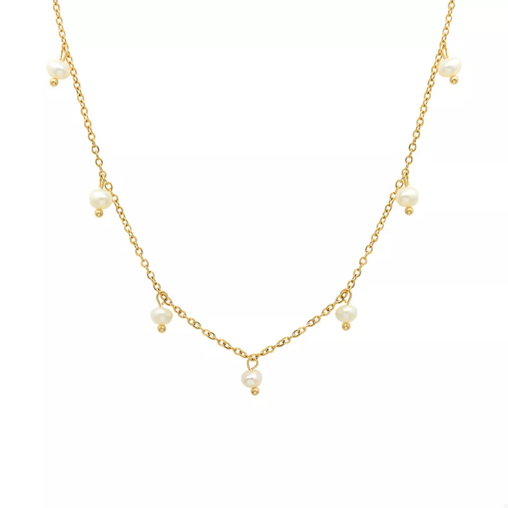 Freshwater Pearl 18K Gold-Plated Necklace, image 7