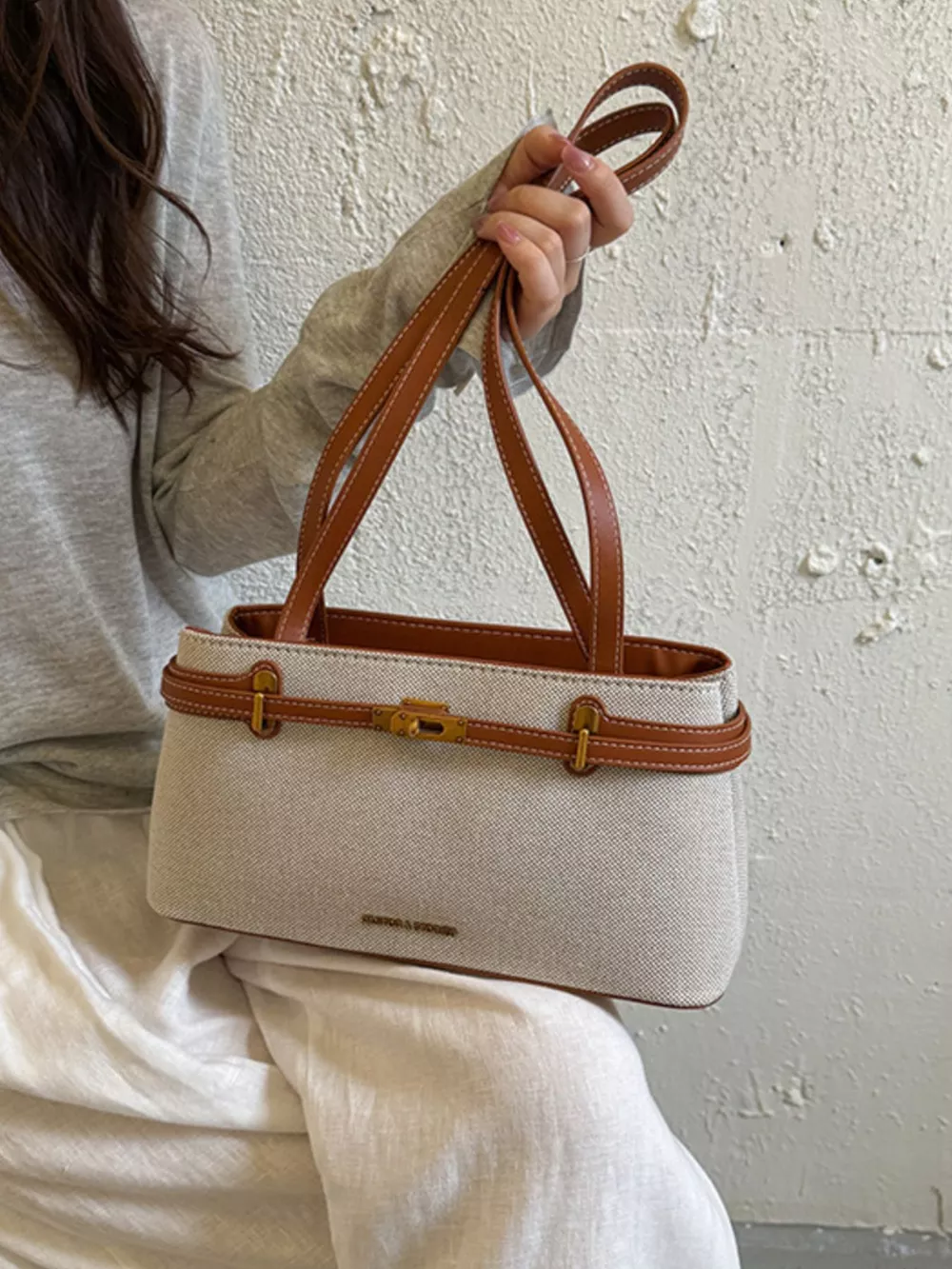 Decorative Buckle Shoulder Bag, image 7