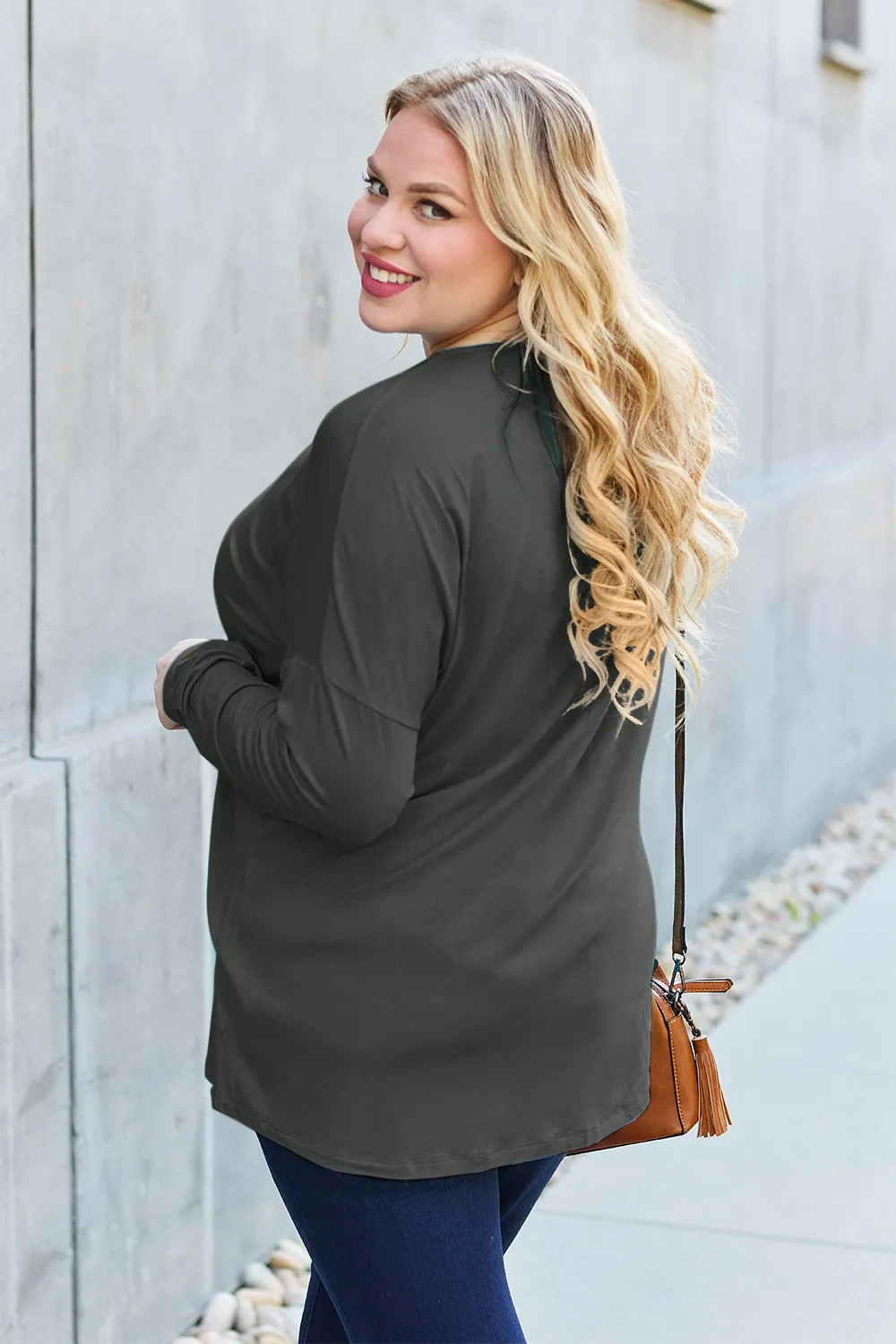 Full Size Round Neck Dropped Shoulder T-Shirt, image 26