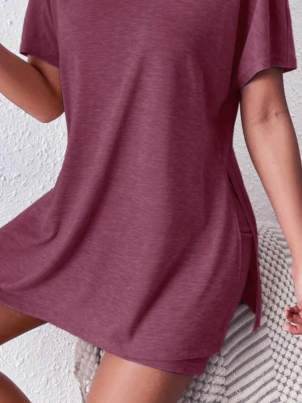 Casual Round Neck T-Shirt and Shorts Set, image 14