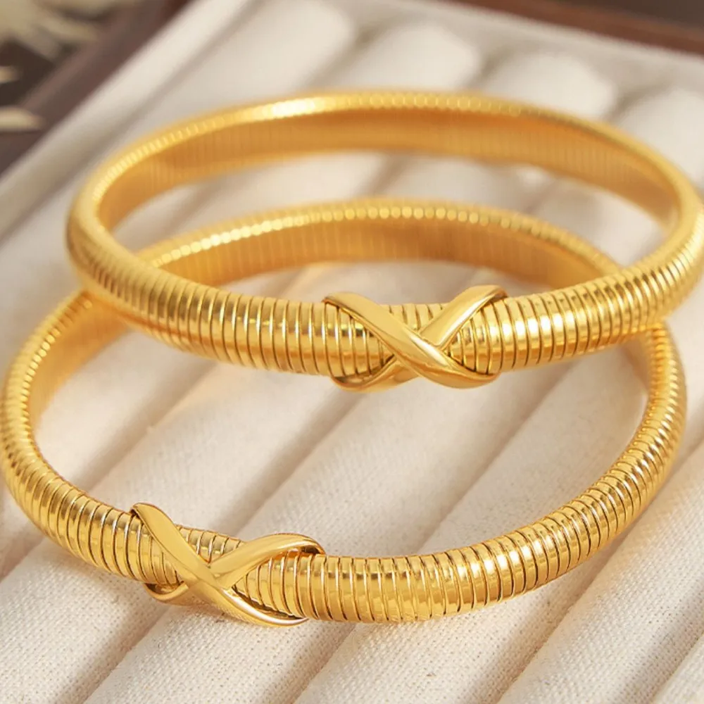 Titanium Steel Spring Shape Bracelet, image 4